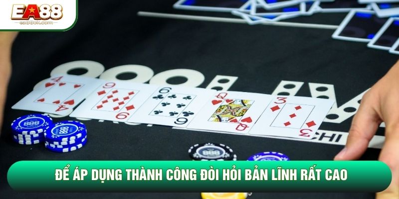 Để áp dụng thành công đòi hỏi bản lĩnh rất cao